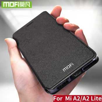 Mofi Odos Flip Case For Xiaomi Mi A2 Lite Padengti Smart Savaitę Miego Shell 