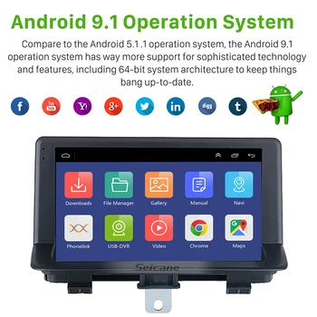 Seicane AUDI Q3 2013-2017 Android 9.1 9 Colių HD Lietimui jautrų ekraną, 