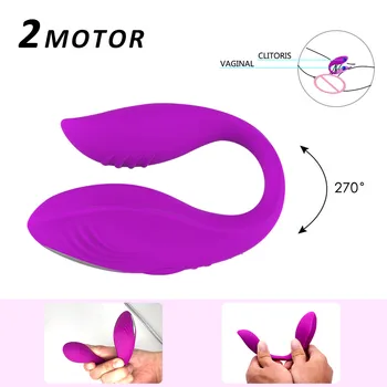 10M Nuotolinio U Formos Klitorio G Spot Porų Vibratorius, su Dviguba Varikliai, 12 Rūšių Asmens Klitorio Vibratorius Sekso Žaislas Vibratorius
