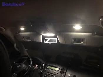 34xCanbus LED Interjero Žemėlapis Dome Light Kit + Kojoms lempa +Licenciją Plokštelės Šviesos lemputės VW Volkswagen Multivan T4 T5 T6