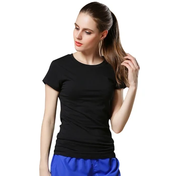 Naujas Aukštos Kokybės vientisos Spalvos Paprasti Marškinėliai Moterims vientisos spalvos Tees Paprasto Medvilnės trumpomis rankovėmis T-shirt Moterų Viršūnės Juodos spalvos Marškinėlius