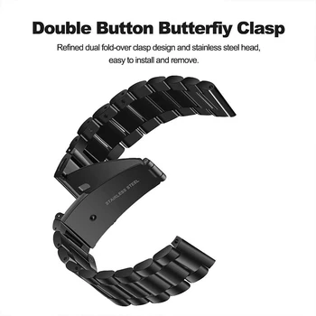 Nerūdijančio Plieno Metalo Dirželis Xiaomi Huami Amazfit GTS Pvp S VTR Žiūrėti 20mm Pakeitimo Watchband Apyrankę už Garbę Žiūrėti PS