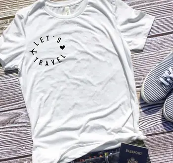 Naujas Atvykti Atsitiktinis Tumnblr Hipster Tee keliaukime T-Shirt Kelionės Širdies Dovana Viršūnes Nuotykių Marškinėliai Aistra Apranga marškinėlius