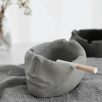 Cemento peleninę puodą silikono formos biuro baldai peleninę kūrybos betono abstrakčiai reverso dizaino vazonas silikono formos