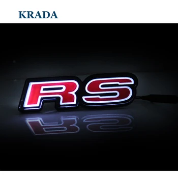 3D Metalo Automobilių Lipdukai Honda RS Tinka Civic HR-V VEZEL Sutarimu Įkvėpti Automobilių Aksesuarai LED Šviesos Priekinis Dangtis Automobilių Reikmenys