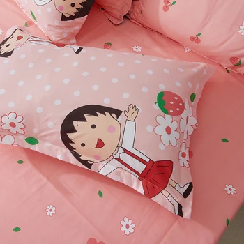 Vyšnių granulės Japonų anime patalynės komplektai antklode padengti Patalynė pagalvių užvalkalai patogus paklodės twin visą Karalius ir karalienė
