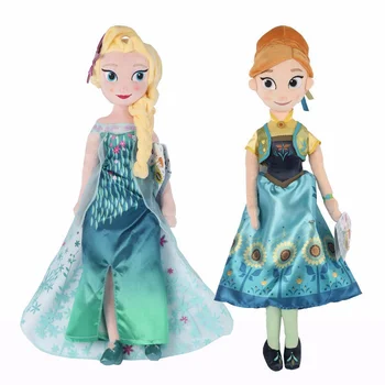 2 vnt/2 grupė-Anna ir Elsa Pliušinis Žaislas Įdaryti Lėlės Princesė Animacinių filmų Žaislai Mergina Gimtadienio, Kalėdų Vakarėlį Dovana Vaikams Vaikams