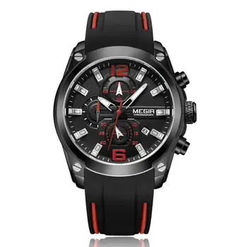 MEGIR Top Brand 2020 Sporto Vandeniui Laikrodis Žiūrėti Relogio Masculino Reloj Hombre Žiūrėti Vyrų Laikrodžiai Mėlyna Super Mens Laikrodis