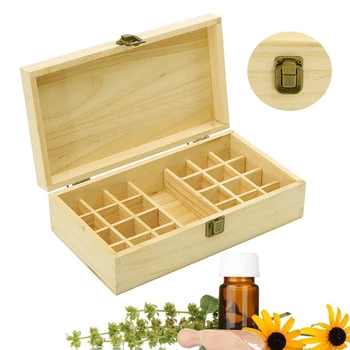 25 Tinklų Nešiojamų Medžio Masyvo Eterinio Aliejaus Saugojimo Dėžutė Organizatorius Aromaterapija Konteinerių Lobis Papuošalų Laikymo Dėžutė