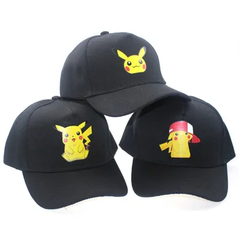 Pokemon Suaugusiųjų Snapback Gorras Anime Cospaly Casquette Pokemon Skrybėlę Pelenų Ketchum Skydelis Pikachu Kepurės Kostiumas Žaisti Beisbolo Kepuraitę