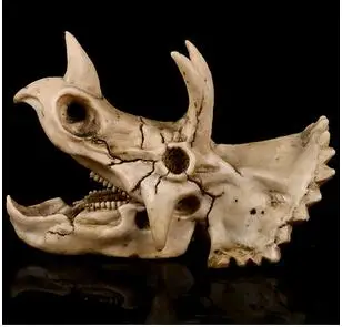 P-Liepsnos Triceratopsas Skulptūrų Kolekcijos Rankų Darbo Amatų Sterrholophus Marsh Statula Apdailos Dervos Dinozaurų Kaukolės Suvenyrai