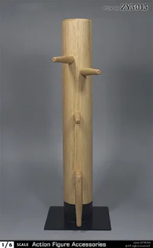 ZY3013 1/6 Masto Mediniai Medienos Polių Kinijos Kung Fu Krūva Lavinimo Figurs Surinkimo