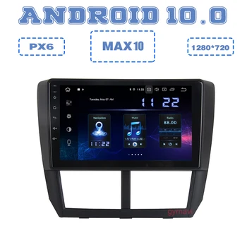 Max10 PX6 Android 10.0 Automobilių GPS Radijo grotuvas už Subaru forester Impreza wrx 2008 m. 2009 m. 2010 m. 2012 m. 2013 m su DSP 4+64GB Auto Stereo