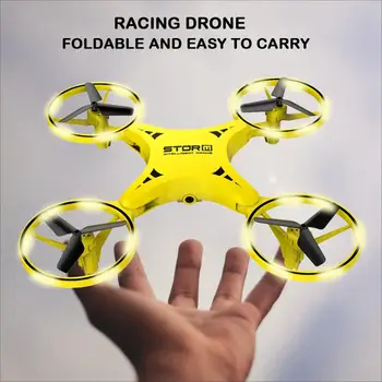 Lenktynių dron RC Sraigtasparnis mini Drone UFO Su 1080P HD vaizdo Kamera FPV Žiūrėti Gestas Ranka Quadcopter Interaktyvus Indukcijos žaislas