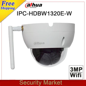 Originalus dahua anglų kalba IPC-HDBW1320E-W 3MP IR Mini Dome Network Camera CCTV-IP wi-fi 