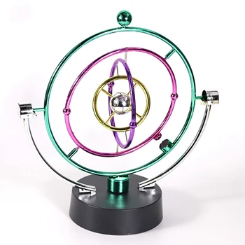 1Piece Saulės Sistemos Modelį Stalas Žaislai Niutonų Lopšys perpetuum Sferiniai Švytuoklės Besisukantis Stalas Orbita Žaislas