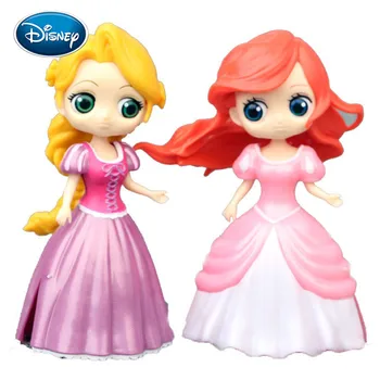 Disney 6pcs Princesė Drabužių, Žaislų Lėlės Ranka Lėlės Serijos Lėlės Vaikų Žaisti Namus Siųsti Mergaičių Žaislai, Gimtadienio Dovanos