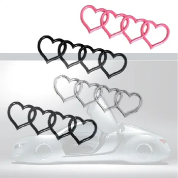 Meilė Širdies Logotipą, Galiniai Kamieno Ženklelis Emblema Lipdukas Lipdukas Pakeitimo Audi automobilių Logotipo lipdukas automobilių uodega etiketės transporto priemonės r30