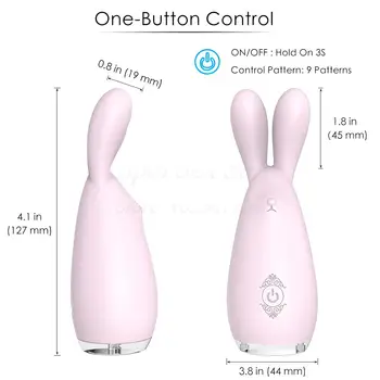 Naujas 9 Greičių Rabbit Vibratorius, USB Įkrauti LED Šviesos Parodė, Vibratorius, Skirtas Moterims, Daul Motorinių Klitorio Įmova Gnybtus Sekso Žaislai.