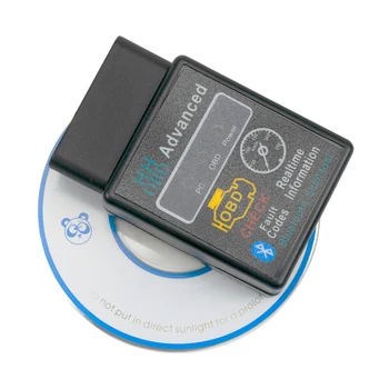 OBD ELM327 OBD2 Bluetooth OBDII Patikrinkite Variklio Sąsajos Adapteris Diagnostikos Chip PC Automobilių Skeneris Priemonė, Kabeliai, Adapteriai, kištukiniai Lizdai