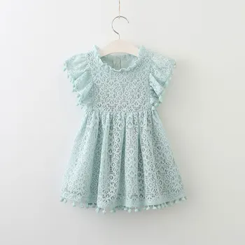 2020 metų Vasaros Suknelės Kūdikių, Mergaičių Drabužiai Kutas Merginos Nėrinių Suknelė Princesė Suknelės derliaus Kūdikių Tuščiaviduriai Vestidos dropshipping