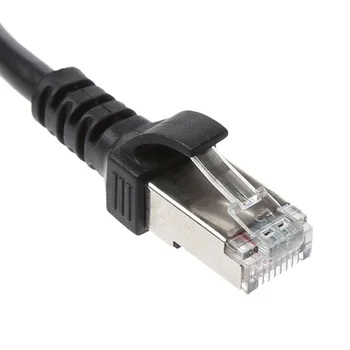 1PCS LAN Ethernet Tinklo RJ45 Jungtis Splitter Adapterio Kabelis, Skirtas Tinklų Išplėtimas, 1 Patinas 3 Patelės Jungtis