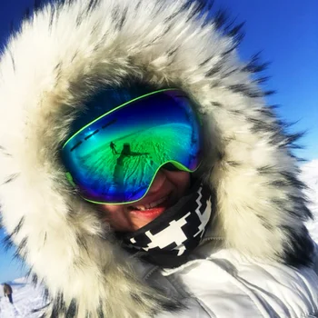 COPOZZ prekės slidinėjimo akinius, Slidinėjimo Akiniai Dvigubo Objektyvo UV400 Anti-rūko Suaugusiųjų Snieglenčių Slidinėjimo Akiniai, Moterų, Vyrų, Sniego Akiniai