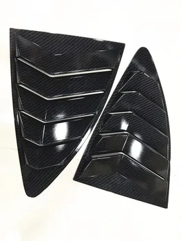 Matinė juoda/anglies pluošto spausdinimo ABS automobilio galinės ketvirtį langą dekoratyvinės žaliuzės užrakto už Subaru BRZ/Toyota GT86