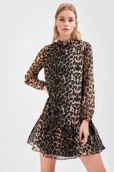 Trendyol Leopard-print Suknelė TWOAW20EL1912