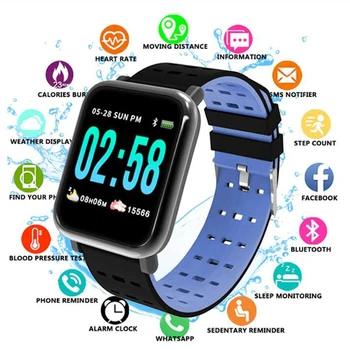 Smart Laikrodžiai A6 Smartwatch IP67 atsparus Vandeniui Nešiojami Prietaiso 