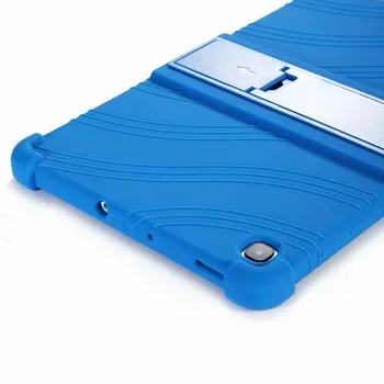 Atsparus smūgiams Silicio Atramą Case Cover for Samsung Galaxy Tab S6 Lite 10.4 SM P610 P615 Tablet Apsauginį kiautą + plėvelė Dovanų