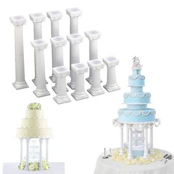 Plastikiniai, Baltos spalvos Grecian Ramsčių Vestuvių Tortas stovi minkštas pyragas priemonės padeda Pelėsių Valentino Dieną Vestuvių Pyragas Apdaila įrankiai