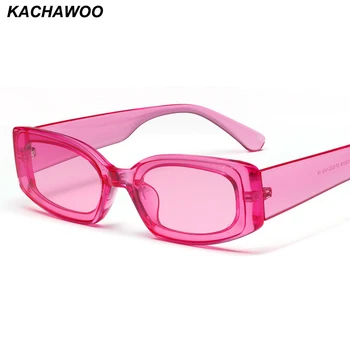 Kachawoo moterų stačiakampis, akiniai nuo saulės, skaidrus, rožinė mėlyna candy spalva kelionių saulės akiniai ponios 2019 mada moterims, dovana