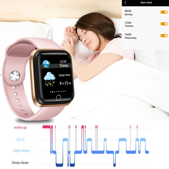 LIGE Smart Elektroninių Žiūrėti Moterų Fitneso Tracker Širdies ritmo Sphygmomanometer Pedometer 