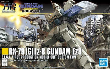 BANDAI GUNDAM 1/144 HGUC 155 EZ8 RX-79[G] EZ-8 Gundam Gundam modelį, vaikai surinkti Robotas Anime veiksmų skaičius, žaislai