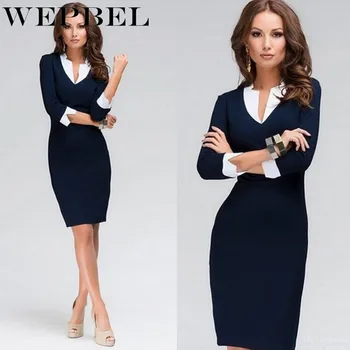 WEPBEL Elegantiškas Moterų Suknelė Office Lady Darbo Partijos Oficialią Dėvėti Verslo Pieštuku Suknelė
