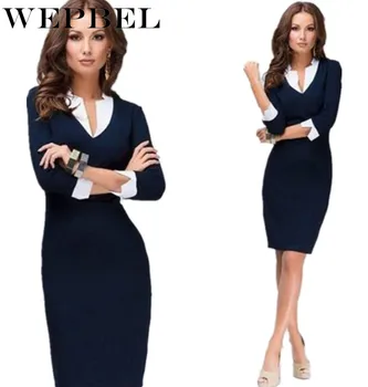 WEPBEL Elegantiškas Moterų Suknelė Office Lady Darbo Partijos Oficialią Dėvėti Verslo Pieštuku Suknelė