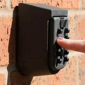 2020 Lauke Home Security Lydinio Raktas Dėžutės Saugojimo Organizatorius Lange Įrašykite Seifo Sienos Kabo Raktas Kodo Užraktas Sustorėjimas Geležies Raktų Dėžutės Raktas