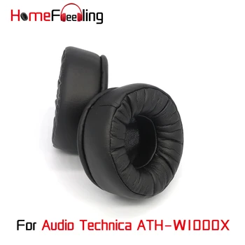 Homefeeling Ausų Pagalvėlės Audio Technica ATH-W1000X Ausines Minkštas Veliūras Ausų Pagalvėlės Avikailis Odos Gaubteliai Pakeitimo