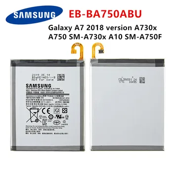 SAMSUNG Originalus EB-BA750ABU 3400mAh baterijos SAMSUNG Galaxy A7 2018 redakcija A730x A750 SM-A730x A10 SM-A750F