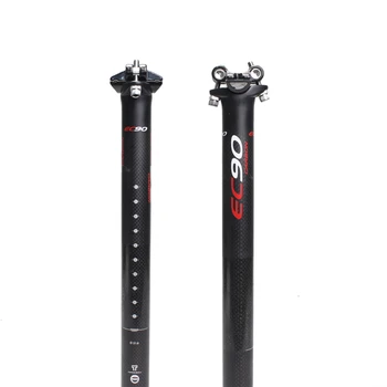 EC90 Kelių dviračių visą anglies dioksido nuo balnelio iškyšos Kalnų dviračio sėdynės pranešimų 27.2/30.8/31.6 mm 3k matt dviračių dalys