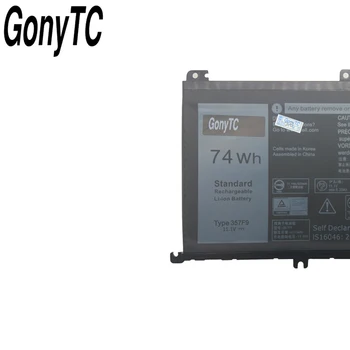 GONYTC 357F9 Originalus Naujas Pakeitimo Nešiojamas baterija Dell Inspiron 15 7559 7000 7557 7566 7567 5576 5577 P57F 11.1 v 74Wh