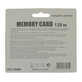 NAUJAS Sony PS2 Playstation 2 128MB Atminties Kortelė Išsaugoti Žaidimą Duomenų Stick Modulis Pratęstas Kortų Žaidimas Procesas Užsklanda