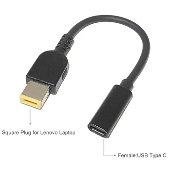 USB C Tipo Konverteris USB C PD Nešiojamas Įkrovimo Kabelis Laido Lenovo Thinkpad T440p T460 T540p G50 G50-70 G50-70m G50-80