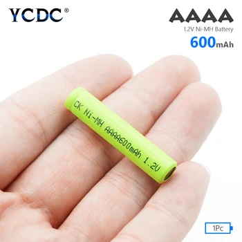 YCDC 1/2/4pcs 1.2 V Ni-MH AAAA Baterijų AM6 LR61 Įkrovimo Baterija (akumuliatorius 600mAh Paviršiaus Pen