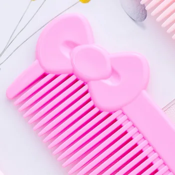 Rožinės spalvos Plaukų Šepetys Šukos Anti Static Oro Ląstelių Nešiojamų Hairbrush Animacinių filmų Masažo Įrankis Mielas Q Anti-static