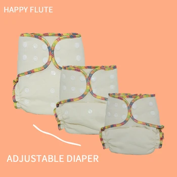 HappyFlute OS Hibridas Įrengtas Medžiaga Vystyklų Skalbti Eco-friendly Baby Diapesr Ekologinių Reguliuoti, Didelės Absorbcijos 5-15kg Kūdikiams