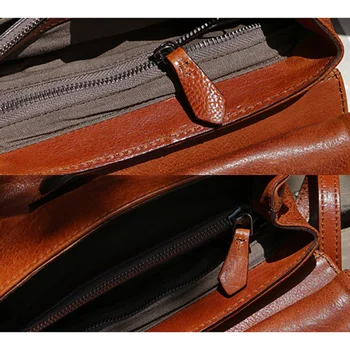 AETOO Derliaus plisuotos stilingas rankų darbo odinės rankinės, odinės vieno peties rankinę, atsitiktinis kompaktinės moterų gydytojas krepšys