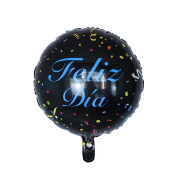 10vnt 18inch Feliz cumpleanos ispanijos kūdikio gimtadienio balionai turas mylar helio ballon su gimtadieniu šalies oro globos baloes
