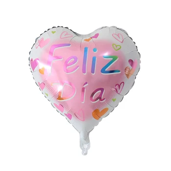 10vnt 18inch Feliz cumpleanos ispanijos kūdikio gimtadienio balionai turas mylar helio ballon su gimtadieniu šalies oro globos baloes